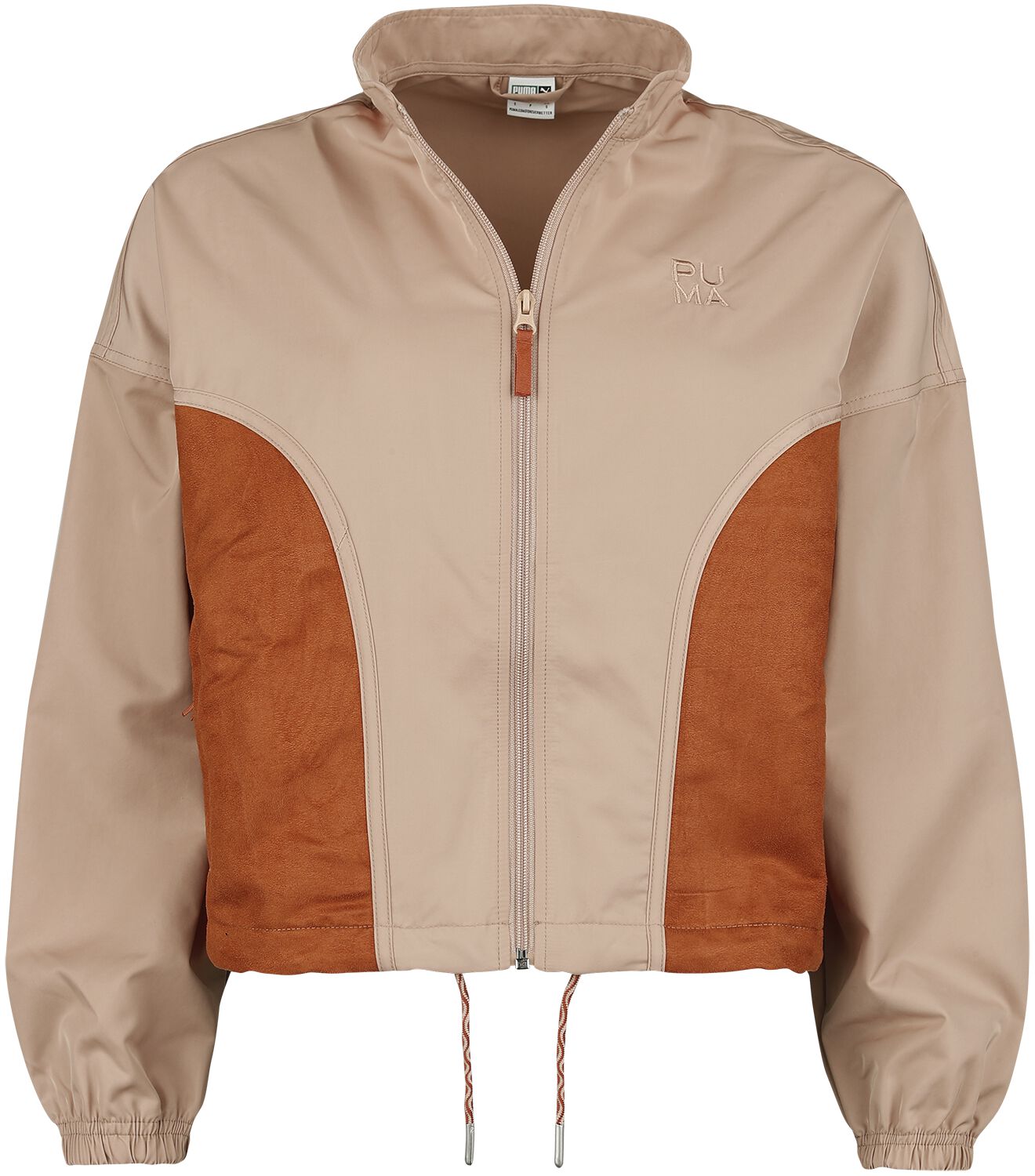 Puma Trainingsjacke - INFUSE Woven Jacket - XS bis XL - für Damen - Größe L - beige von Puma