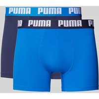 Puma Trunks mit Label-Detail im 2er-Pack in Royal, Größe L von Puma