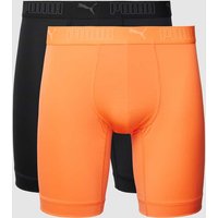 Puma Trunks mit Label-Details im 2er-Pack in Koralle, Größe L von Puma