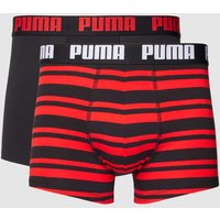 Puma Trunks mit Teilungsnähten Modell 'HERITAGE' im 2er-Pack in Rot, Größe S von Puma