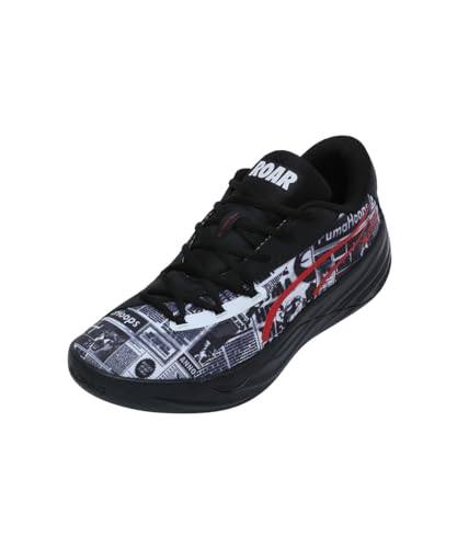 Puma Unisex All-Pro Nitro Media Day Basketballschuh, Schwarz-Weiß-For All Time Red, 43 EU von PUMA