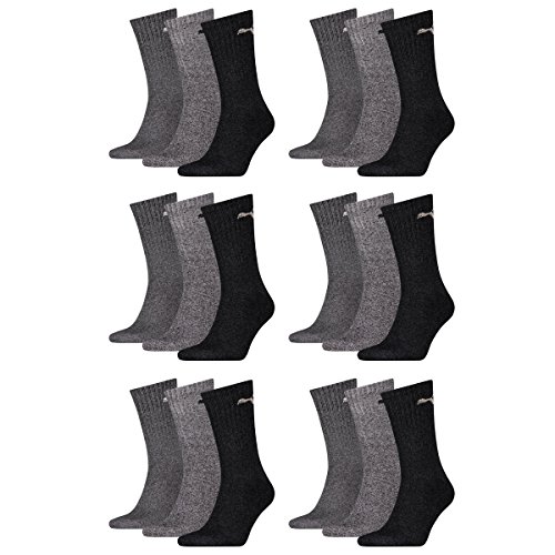 PUMA Unisex Crew Socks Socken Sportsocken MIT FROTTEESOHLE 18er Pack von PUMA