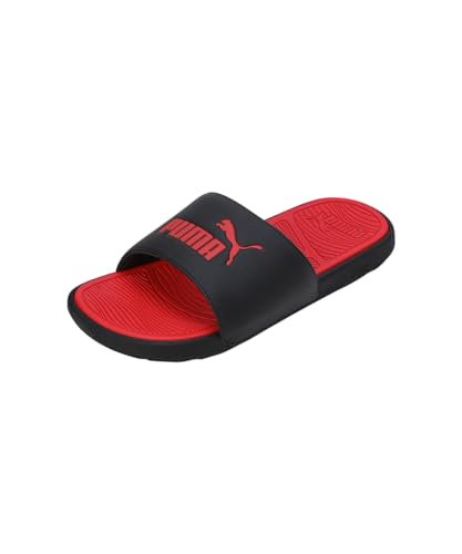 Puma Unisex-Erwachsene Cool Cat 2.0 Slide Sandale, Schwarz-Rot-Rot, 40.5 EU von Puma