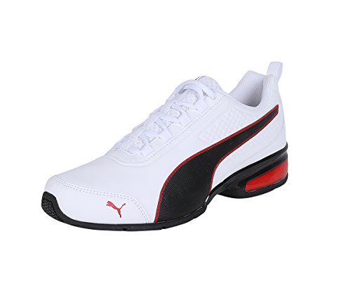 PUMA Unisex Leader VT SL Laufschuhe, Puma White-Puma Black-Flame Scarlet, 42.5 EU von PUMA