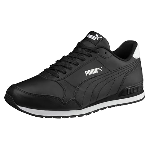 PUMA Unisex ST Runner v2 Full L Low-Top Trainer, Puma Black-Puma Black-Puma White, 44.5 EU von PUMA