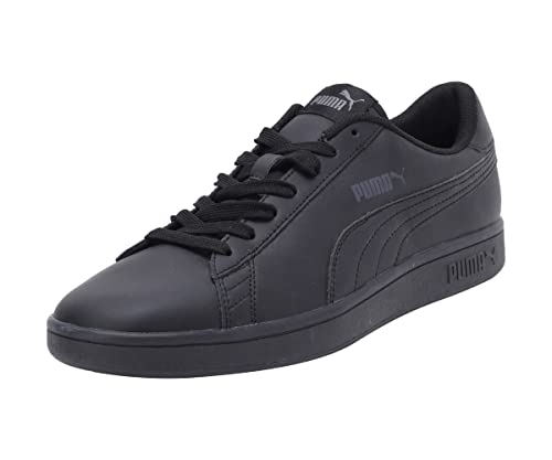 PUMA Unisex Puma Smash v2 L Low-Top, Puma Black-Puma Black, 42.5 EU von PUMA