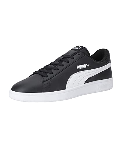 PUMA Unisex Puma Smash v2 L Low-Top, Puma Black-Puma White, 38 EU von PUMA