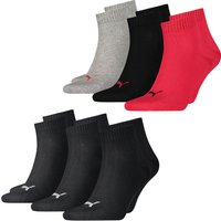 Puma Unisex Herren Damen Quarter Socken PLAIN - 6er 9er 12er Multipack von Puma