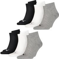 Puma Unisex Herren Damen Quarter Socken PLAIN - 6er 9er 12er Multipack von Puma