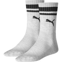 Puma Unisex Herren Damen Socken CREW HERITAGE STRIPE 2er Pack von Puma