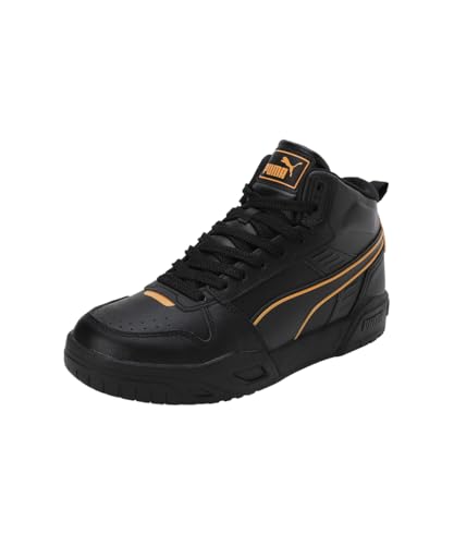 Puma Unisex-Erwachsene RBD Tech Mid Sneaker, Schwarz-Clementine-Weiß, 42 EU von PUMA