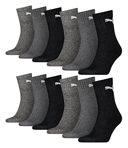 PUMA Unisex Short Crew Socken Basic Sportsocken 12er Pack von PUMA