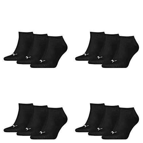 PUMA Unisex Sneaker Sportsocken 12 x Paket (35-38, Schwarz) von PUMA