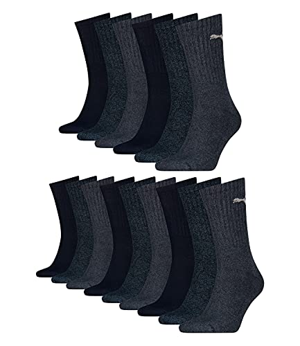 PUMA 6 Paar Sportsocken Tennis Socken Gr. 35-49 Unisex für sie und ihn, Farbe:321 - navy, Socken & Strümpfe:39-42 von PUMA