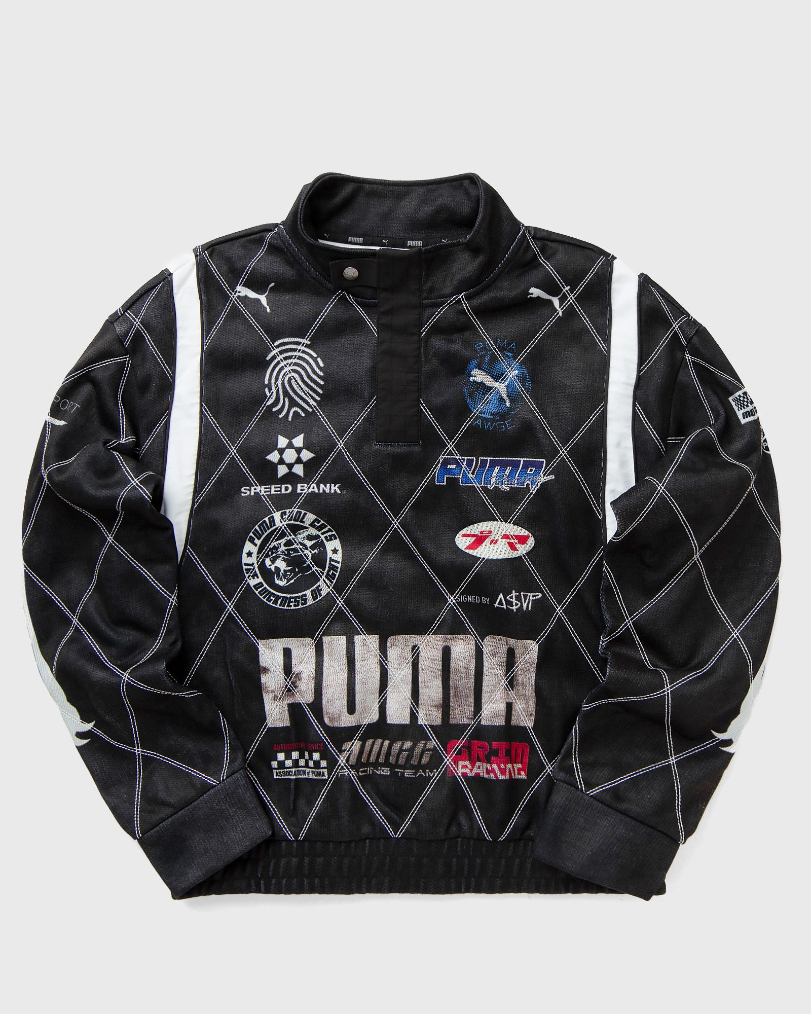 Puma X ASAP ROCKY Distressed Sweat Shirt men Zippers black in Größe:M von Puma
