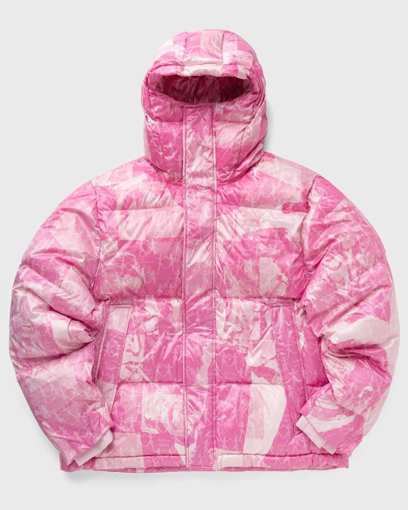 Puma X KIDSUPER MMQ AOP Puffer Jacket men Down & Puffer Jackets pink in Größe:M von Puma