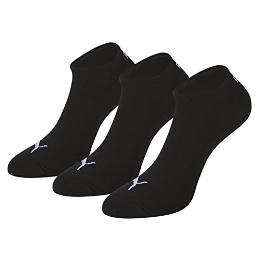 Puma unisex Sneaker Socken Kurzsocken Sportsocken 261080001 6 Paar, Farbe:Schwarz, Menge:6 Paar (2 x 3er Pack), Größe:47-49, Artikel:-200 black von PUMA