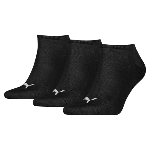 PUMA unisex Sneaker Socken Kurzsocken Sportsocken 261080001 9 Paar, Farbe:Schwarz, Menge:9 Paar (3 x 3er Pack), Größe:47-49, Artikel:-200 black von PUMA
