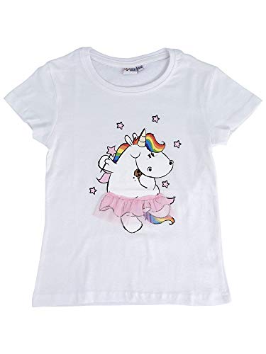 Pummel & Friends - Mädchen T-Shirt (weiß) - Pummelfee (mit Tutu) Größe 122/128 von Pummeleinhorn