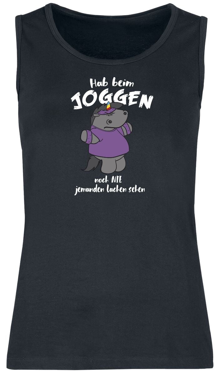 Pummeleinhorn Grummeleinhorn - Joggen Tank-Top schwarz in M von Pummeleinhorn