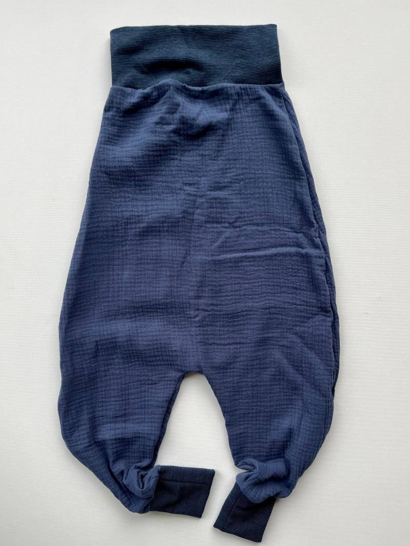 Musselin Schlafsack Strampelsack 100% Baumwolle Musselinschlafsack Sommer Atmungsaktiv Für Kinder Baby Blau von PumpelbieneShop