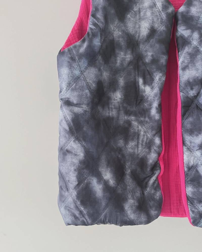 steppweste Für Damen, Damenweste, Weste Frauen, Batik, Musselin von PumpelbieneShop