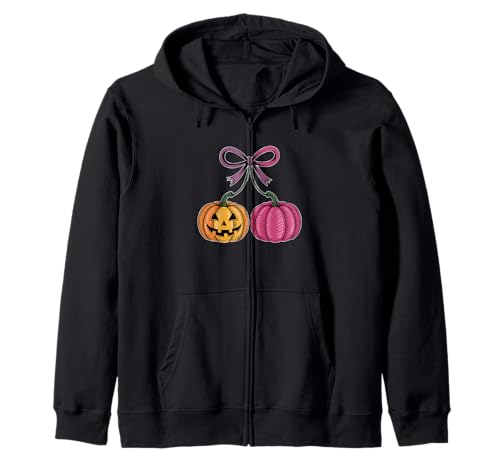 Kürbis Kirschen Kokette Herbst Halloween Herren Damen Kinder Kapuzenjacke von Pumpkin Cherries Coquette Autumn Halloween