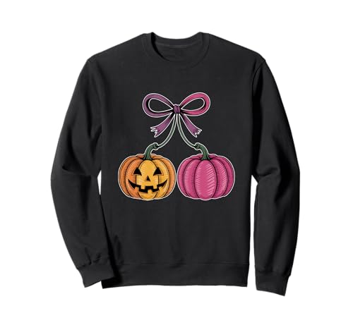 Kürbis Kirschen Kokette Herbst Halloween Herren Damen Kinder Sweatshirt von Pumpkin Cherries Coquette Autumn Halloween