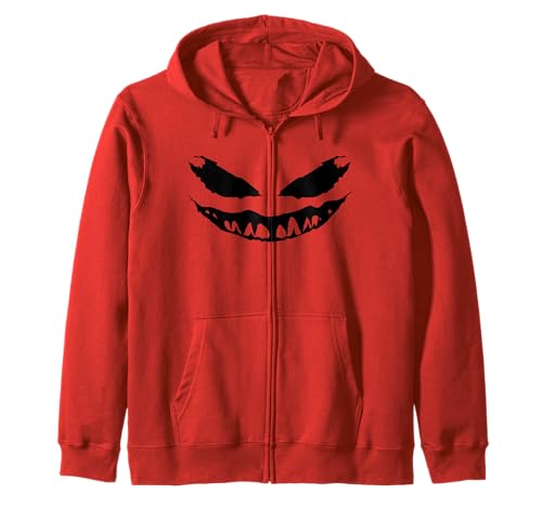 Lustiges Kürbisgesicht Herbst Halloween Kostüm Herren Damen Junge Mädchen Kapuzenjacke von Pumpkin Face Shopp