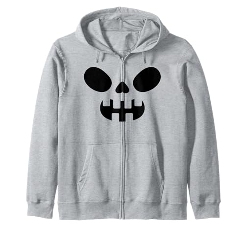 Lustiges Kürbisgesicht Herbst Halloween Kostüm Herren Damen Junge Mädchen Kapuzenjacke von Pumpkin Face Shopp