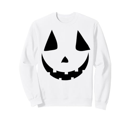 Lustiges Kürbisgesicht Herbst Halloween Kostüm Herren Damen Junge Mädchen Sweatshirt von Pumpkin Face Shopp