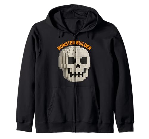 Halloween Master Builder Kürbis Kinder Bausteine Ziegel Kapuzenjacke von Pumpkin Halloween Master Builder Jack O Lantern