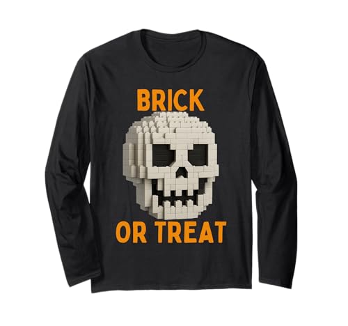 Halloween Master Builder Kürbis Kinder Bausteine Ziegel Langarmshirt von Pumpkin Halloween Master Builder Jack O Lantern
