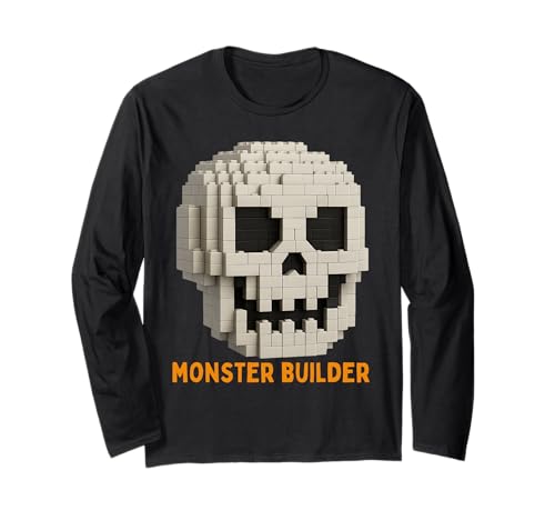 Halloween Master Builder Kürbis Kinder Bausteine Ziegel Langarmshirt von Pumpkin Halloween Master Builder Jack O Lantern