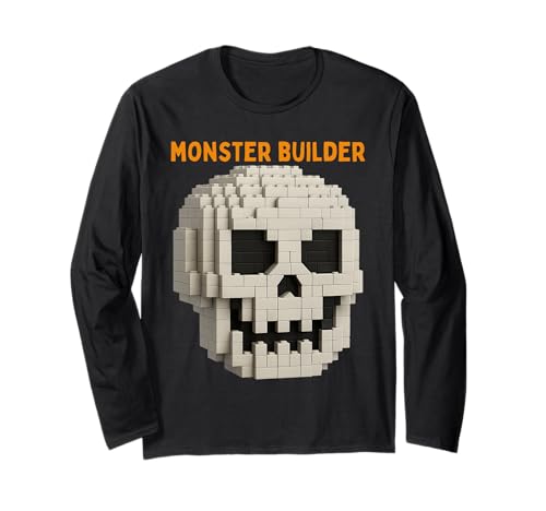 Halloween Master Builder Kürbis Kinder Bausteine Ziegel Langarmshirt von Pumpkin Halloween Master Builder Jack O Lantern