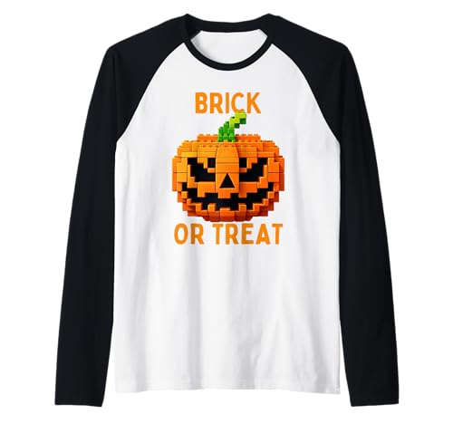 Halloween Master Builder Kürbis Kinder Bausteine Ziegel Raglan von Pumpkin Halloween Master Builder Jack O Lantern