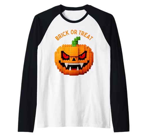 Halloween Master Builder Kürbis Kinder Bausteine Ziegel Raglan von Pumpkin Halloween Master Builder Jack O Lantern