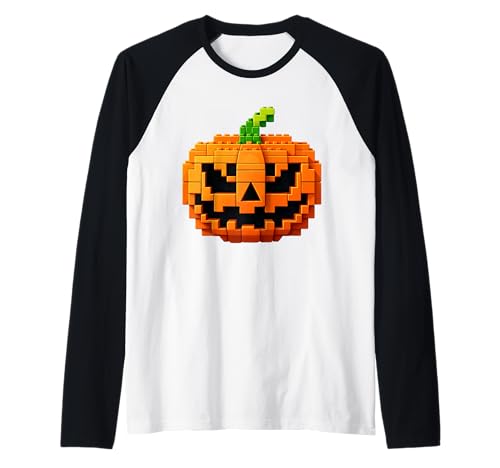 Halloween Master Builder Kürbis Kinder Bausteine Ziegel Raglan von Pumpkin Halloween Master Builder Jack O Lantern