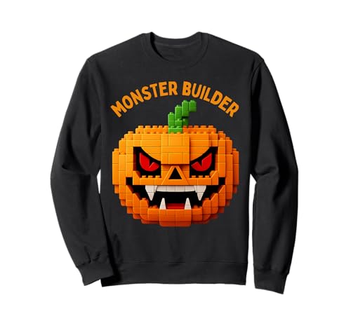 Halloween Master Builder Kürbis Kinder Bausteine Ziegel Sweatshirt von Pumpkin Halloween Master Builder Jack O Lantern