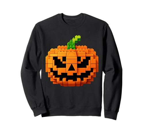 Halloween Master Builder Kürbis Kinder Bausteine Ziegel Sweatshirt von Pumpkin Halloween Master Builder Jack O Lantern