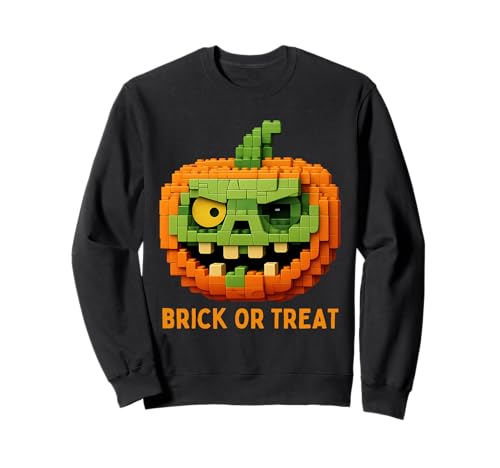 Halloween Master Builder Kürbis Kinder Bausteine Ziegel Sweatshirt von Pumpkin Halloween Master Builder Jack O Lantern