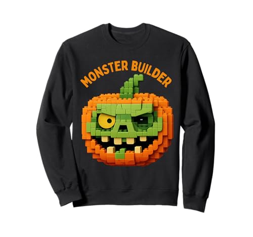 Halloween Master Builder Kürbis Kinder Bausteine Ziegel Sweatshirt von Pumpkin Halloween Master Builder Jack O Lantern