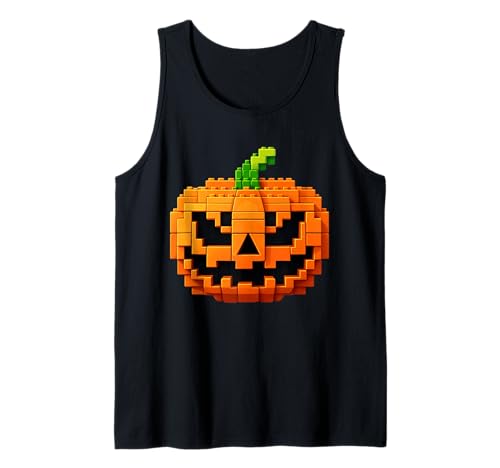 Halloween Master Builder Kürbis Kinder Bausteine Ziegel Tank Top von Pumpkin Halloween Master Builder Jack O Lantern