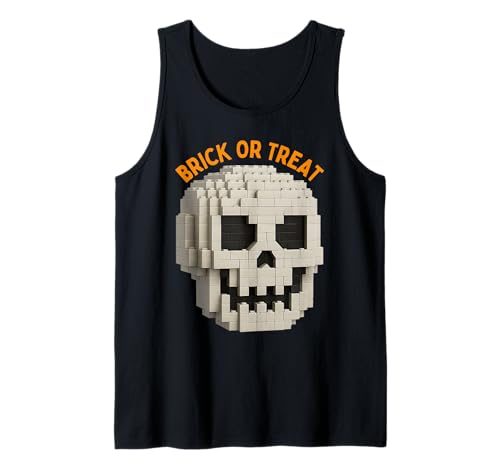 Halloween Master Builder Kürbis Kinder Bausteine Ziegel Tank Top von Pumpkin Halloween Master Builder Jack O Lantern