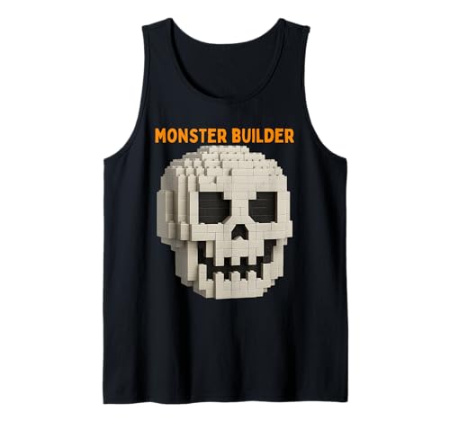 Halloween Master Builder Kürbis Kinder Bausteine Ziegel Tank Top von Pumpkin Halloween Master Builder Jack O Lantern