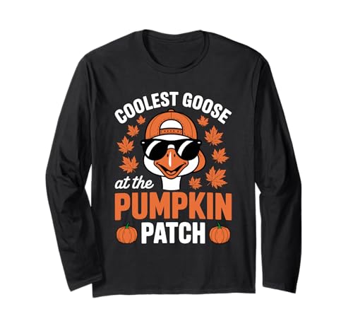Die coolste Gans beim Halloween-Erntedankfest im Pumpkin Patch Langarmshirt Die coolste Gans beim Halloween-Erntedankfest im Pumpkin Patch Langarmshirt von Pumpkin Honk