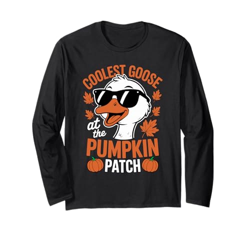 Die coolste Gans beim Halloween-Erntedankfest im Pumpkin Patch Langarmshirt Die coolste Gans beim Halloween-Erntedankfest im Pumpkin Patch Langarmshirt von Pumpkin Honk