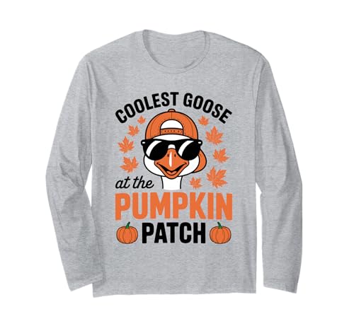 Die coolste Gans beim Halloween-Erntedankfest im Pumpkin Patch Langarmshirt Die coolste Gans beim Halloween-Erntedankfest im Pumpkin Patch Langarmshirt von Pumpkin Honk