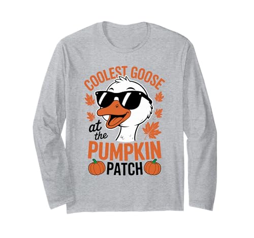Die coolste Gans beim Halloween-Erntedankfest im Pumpkin Patch Langarmshirt Die coolste Gans beim Halloween-Erntedankfest im Pumpkin Patch Langarmshirt von Pumpkin Honk