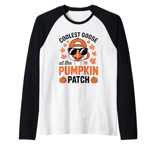 Die coolste Gans beim Halloween-Erntedankfest im Pumpkin Patch Raglan von Pumpkin Honk